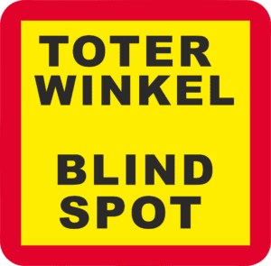 Angles Morts Zusatzaufkleber - Selbstklebend und abnehmbar - Sicher durch Frankreich